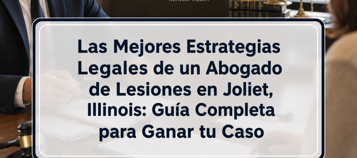 Las Mejores Estrategias Legales de un Abogado de Lesiones en Joliet, Illinois: Guía Completa para Ganar tu Caso